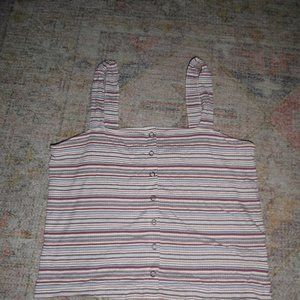 Striped Cropped Tank-Top